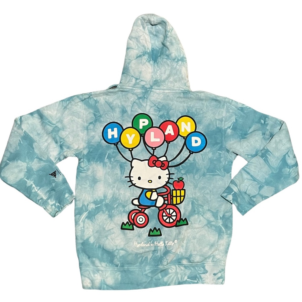 RARE Hypland x Hello Kitty collab Tie Dye Hoodie
